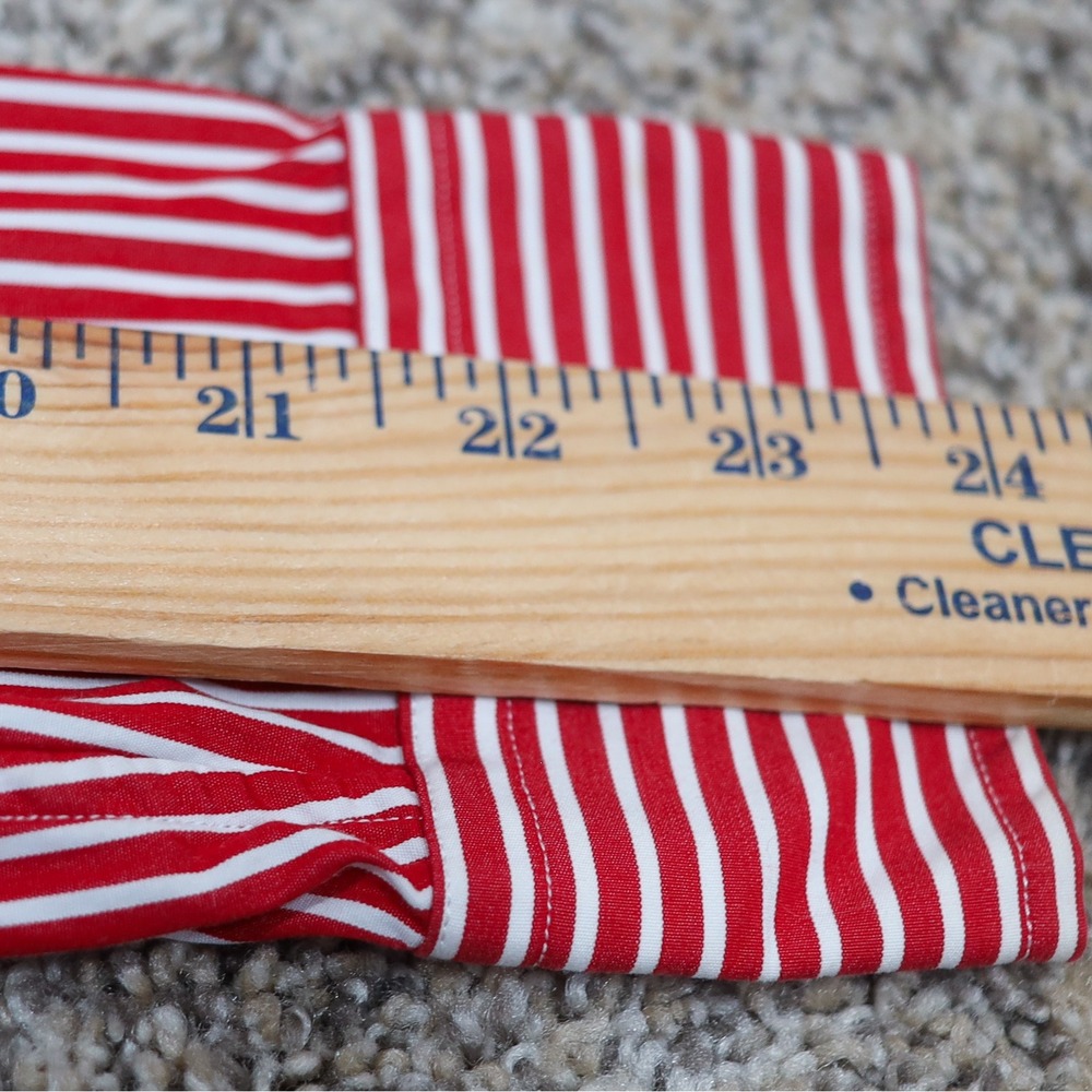 Ralph Lauren Red and White Striped Button-Down Shirt SLIM FIT - Picture 8 of 13